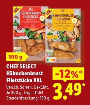 Chef Select Hähnchenbrust-Filetstücke XXL
