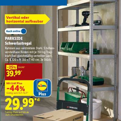 PARKSIDE Schwerlastregal