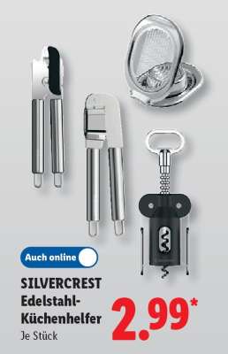 SILVERCREST Edelstahl-Küchenhelfer