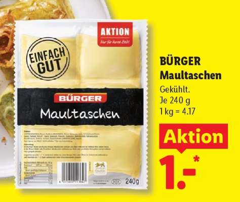 BÜRGER Maultaschen