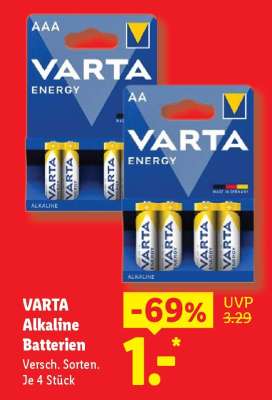 VARTA Alkaline- Batterien