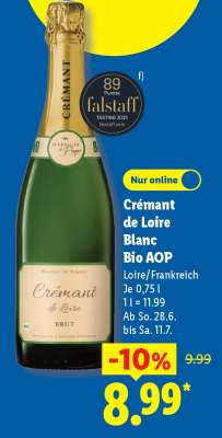 Crémant de Loire Blanc Bio AOP