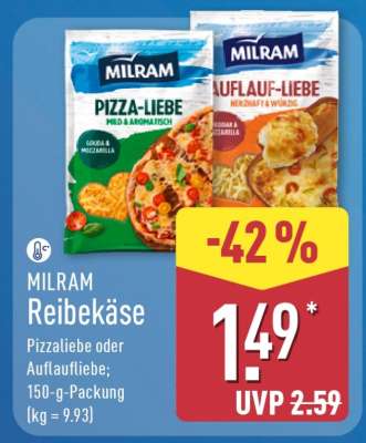 MILRAM Reibekäse