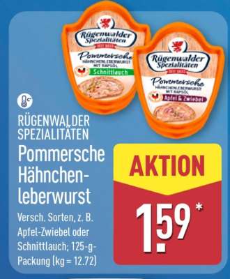 Pommersche Hähnchenleberwurst