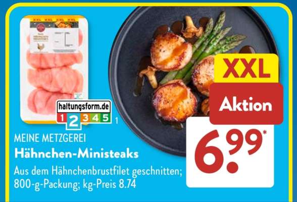 Hähnchen Ministeaks