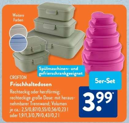CROFTON Frischhaltedosen
