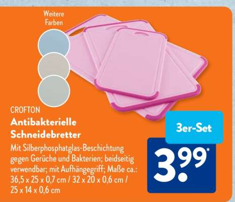CROFTON Antibakterielle Schneidebretter