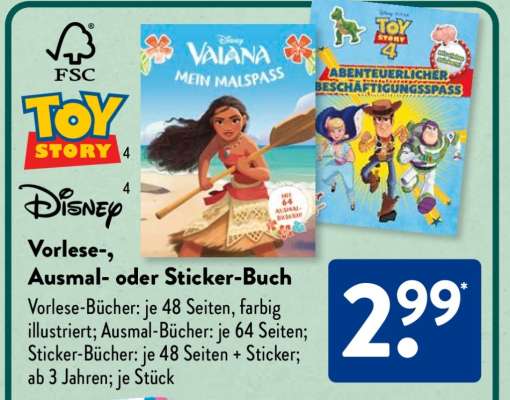 Vorlese-, Ausmal- oder Sticker-Buch