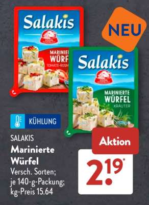 SALAKIS Marinierte Würfel