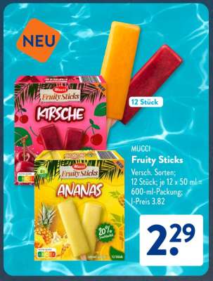 MUCCI Fruity Sticks