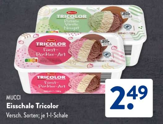 MUCCI Eisschale Tricolor