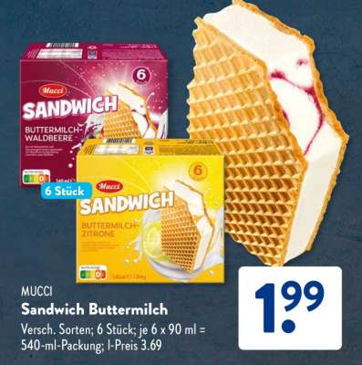 MUCCI Sandwich Buttermilch
