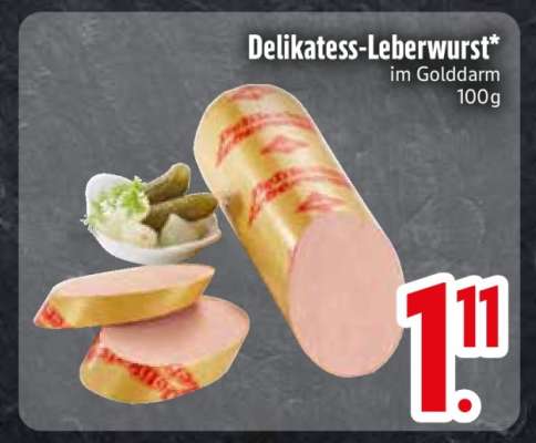 Delikatess-Leberwurst im Golddarm 100g