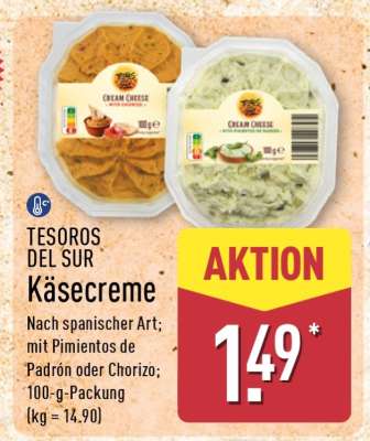 TESOROS DEL SUR Käsecreme
