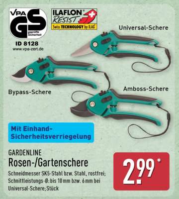 GARDENLINE Rosen- & Gartenschere