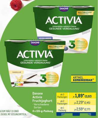 Danone Activia Fruchtjoghurt