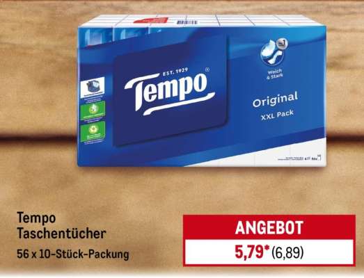 Tempo Taschentücher