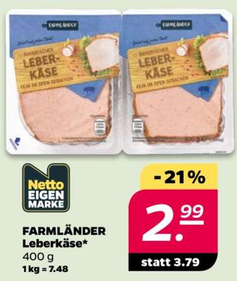 FARMLÄNDER Leberkäse