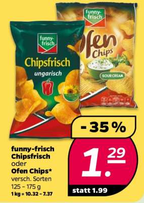 funny-frisch Chipsfrisch oder Ofen Chips