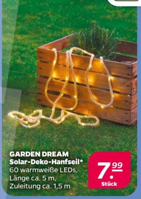 GARDEN DREAM Solar-Deko-Hanfseil