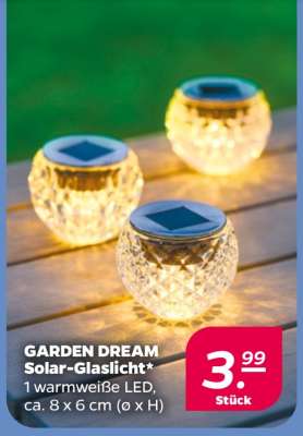GARDEN DREAM Solar-Glaslicht