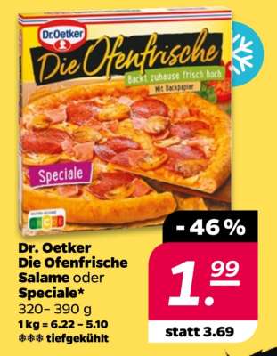 Dr. Oetker Die Ofenfrische Salame oder Speciale