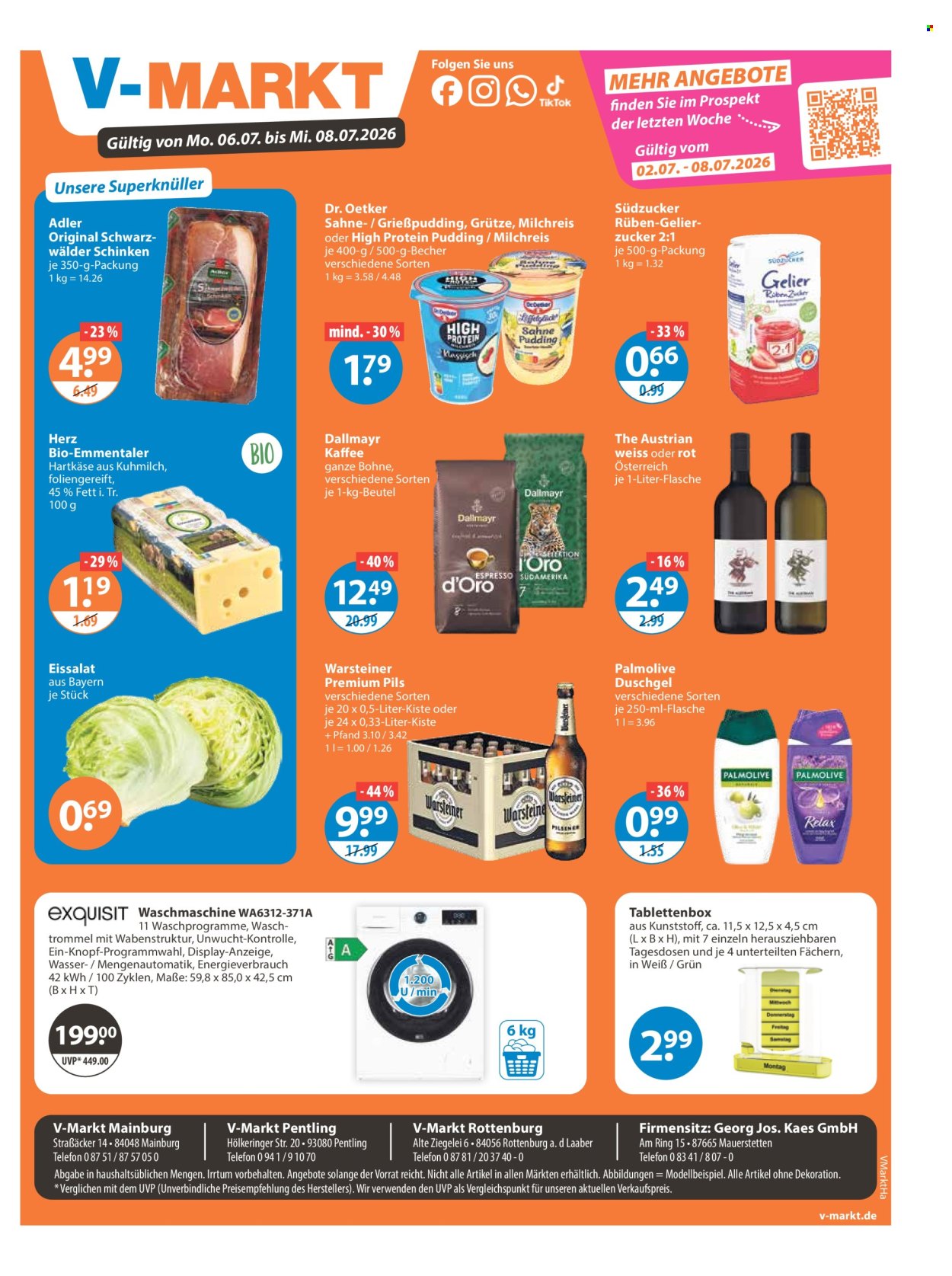 V-Markt Prospekte  - 6.07.2026 - 8.07.2026. Seite 1