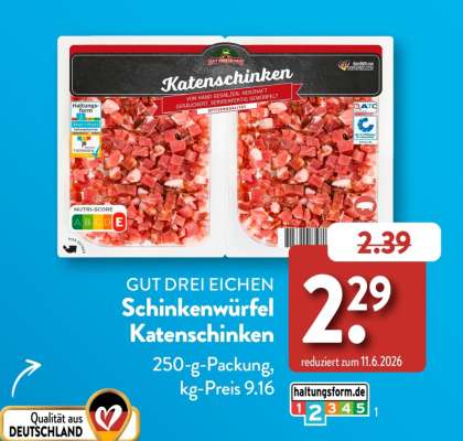 GUT DREI EICHEN Schinkenwürfel Katenschinken