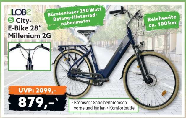 City-E-Bike 28“ Millenium 2G