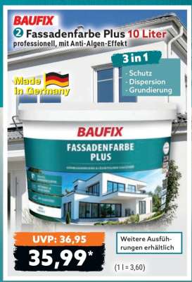 Fassadenfarbe Plus 10 Liter