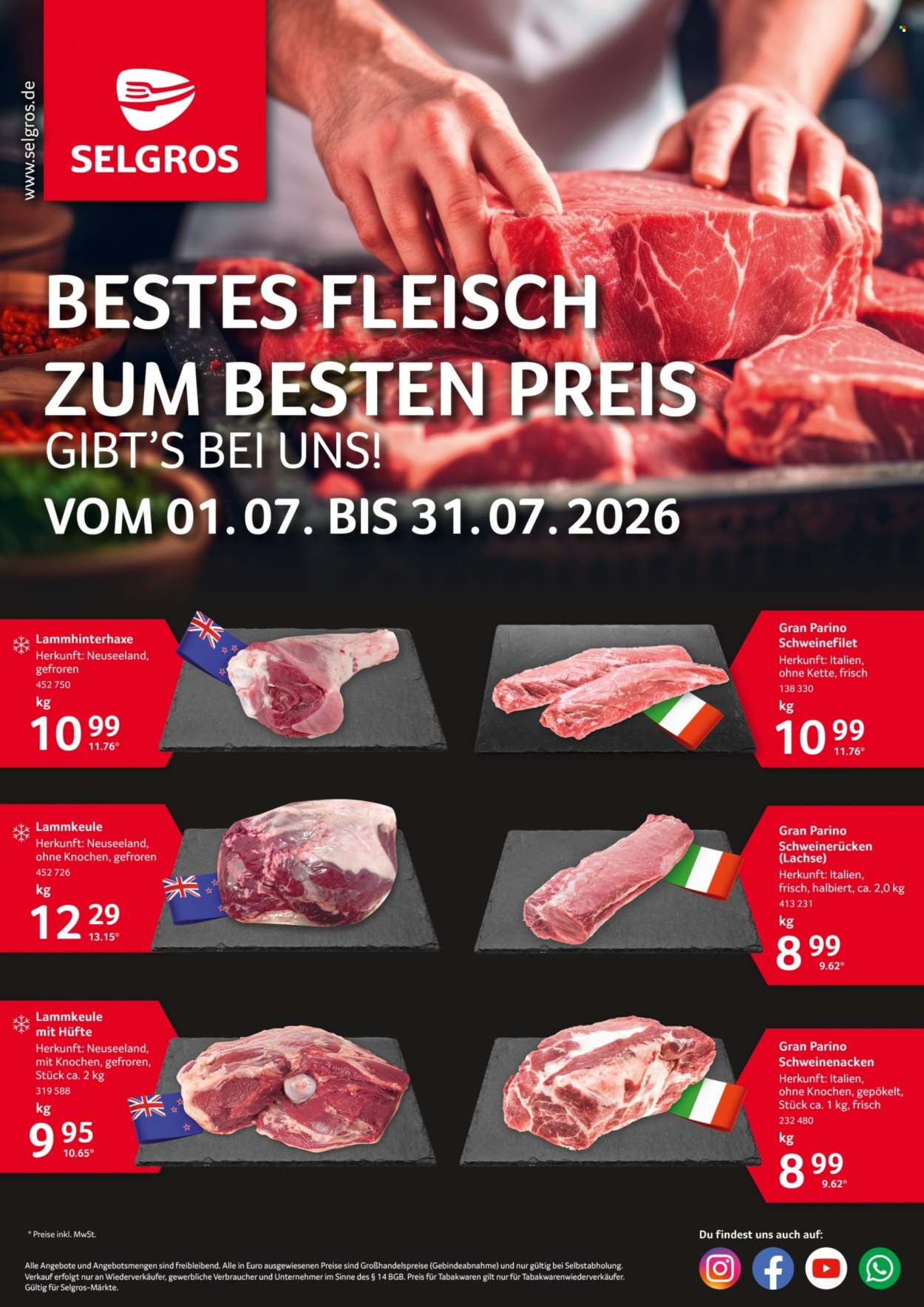 Selgros Prospekte  - 1.07.2026 - 31.07.2026. Seite 1