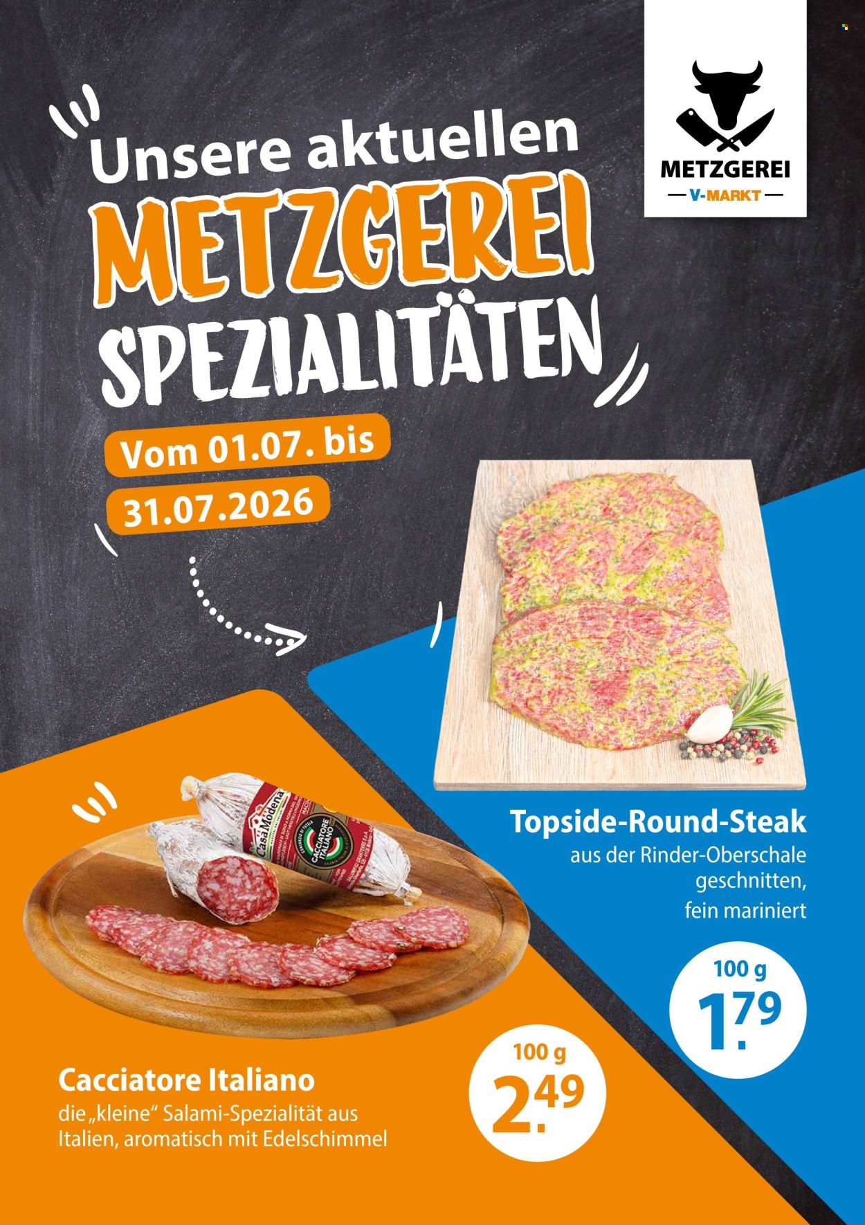 V-Markt Prospekte  - 1.07.2026 - 31.07.2026. Seite 1