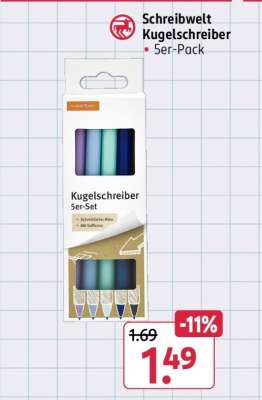 Schreibwelt Kugelschreiber 5er-Pack