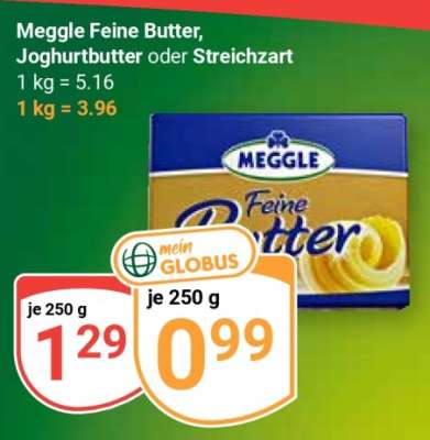 Meggle Feine Butter, Joghurtbutter oder Streichzart