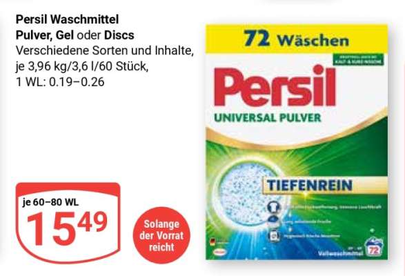 Persil Waschmittel Pulver, Gel oder Discs