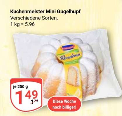 Kuchenmeister Mini Gugelhupf