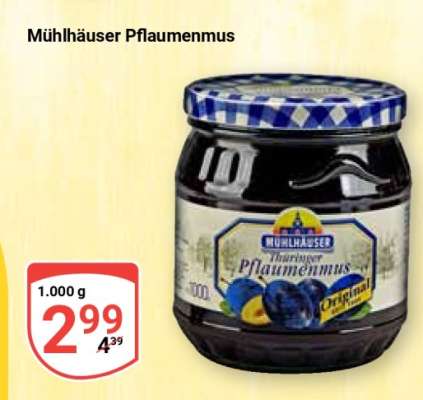 Mühlhäuser Pflaumenmus