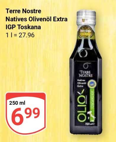 Terre Nostre Natives Olivenöl Extra IGP Toskana