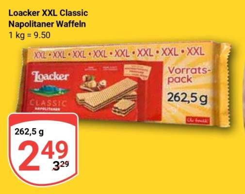 Loacker XXL Classic Napolitaner Waffeln