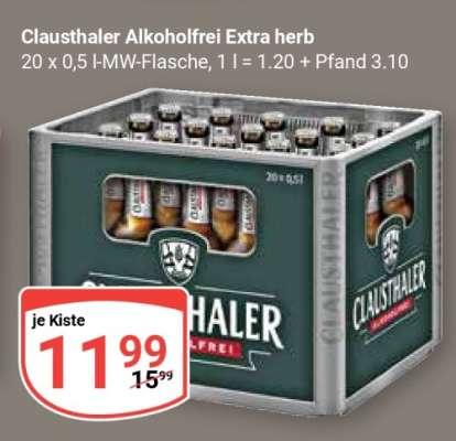 Clausthaler Alkoholfrei Extra herb