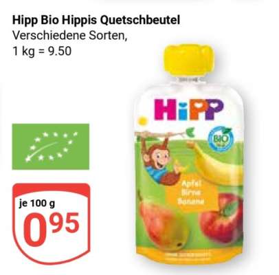 HIPP Bio-Hippis-Quetschbeutel