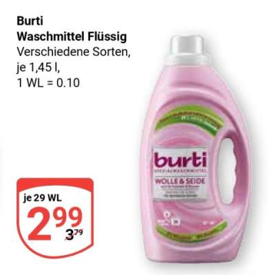 Burti Waschmittel Flüssig