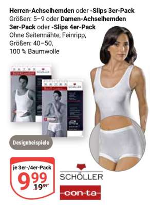 Herren-Achselhemden oder -Slips 3er-Pack