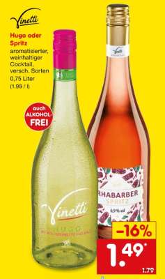 Vinetti Hugo oder Spritz