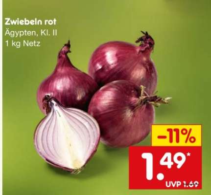 Zwiebeln rot