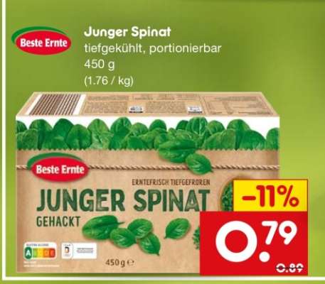 Junger Spinat