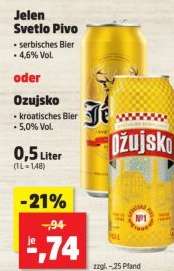 Jelen Svetlo Pivo oder Ozujsko