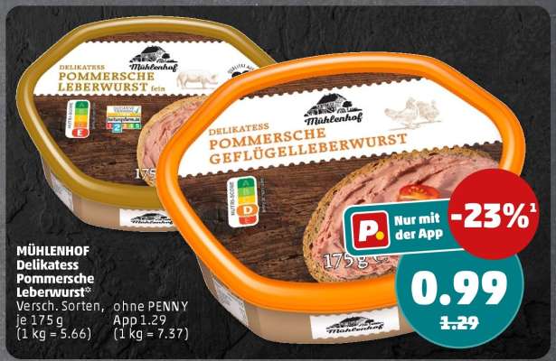 MÜHLENHOF Delikatess Pommersche Leberwurst