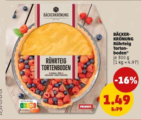 BÄCKERKRÖNUNG Rührteig Tortenboden