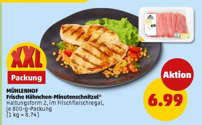 MÜHLENHOF Frische Hähnchen-Minuten-Schnitzel